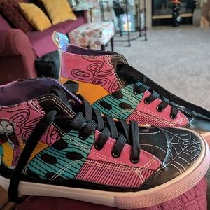 Nightmare Before Christmas Sally Size 6.5 New Colorful  High-Top Sneakers